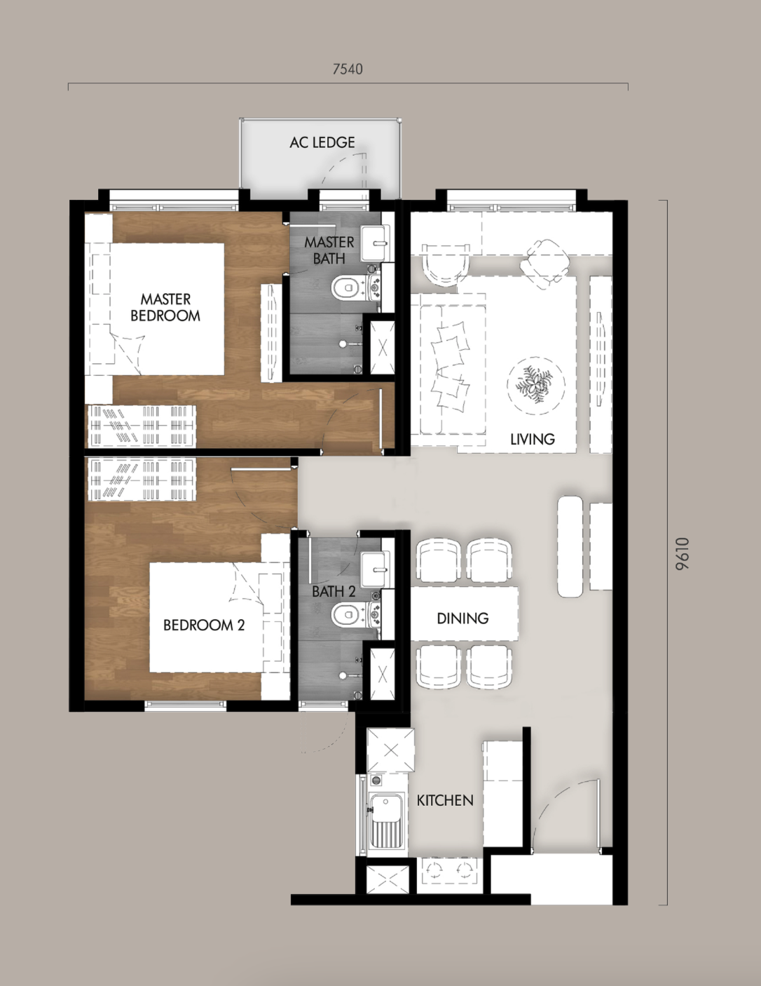 Type B floor plan