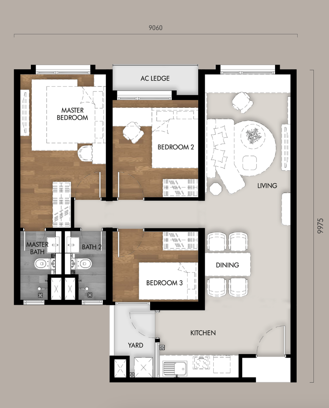 Type C floor plan