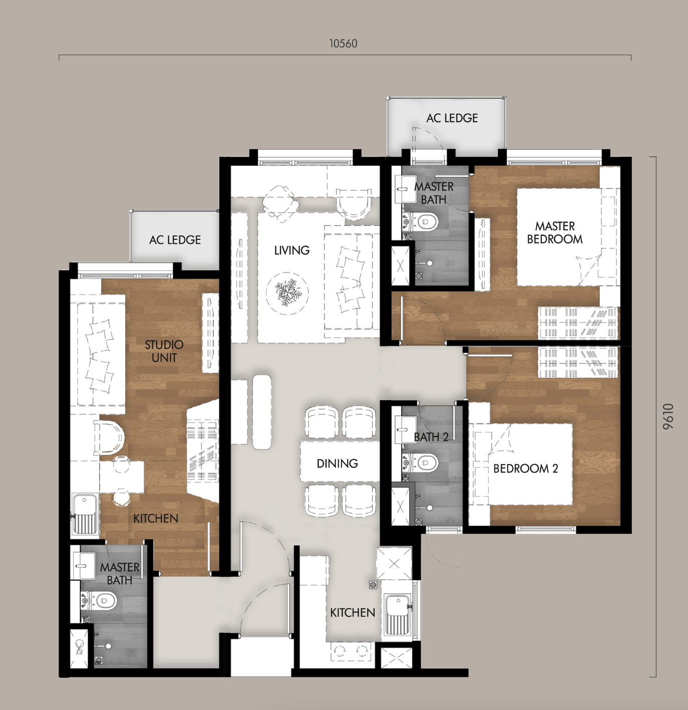 Type D floor plan